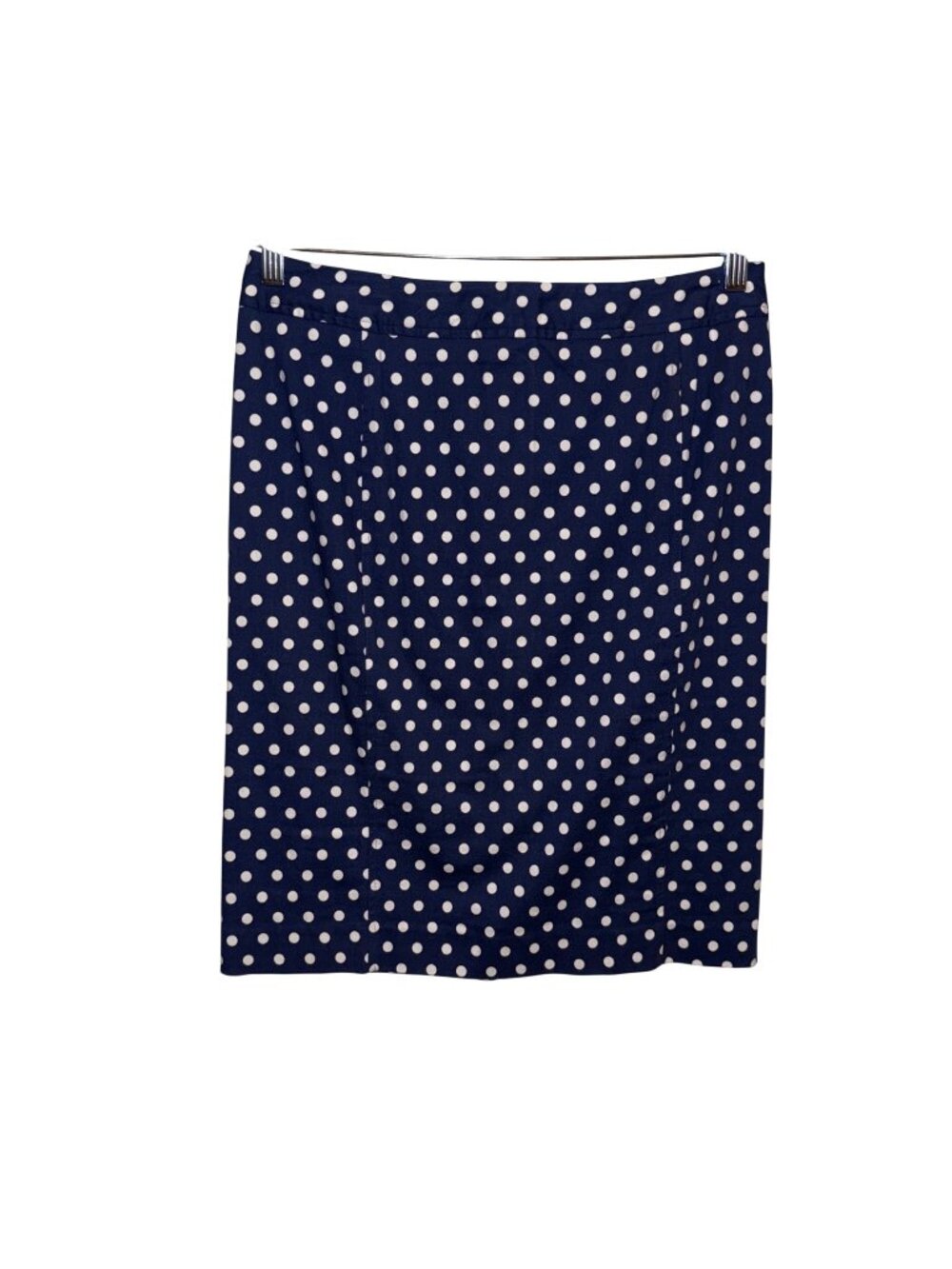 Pixley Navy & White Polka Dot Skirt Size Large Womens Casual A-Line Style - Picture 1 of 5